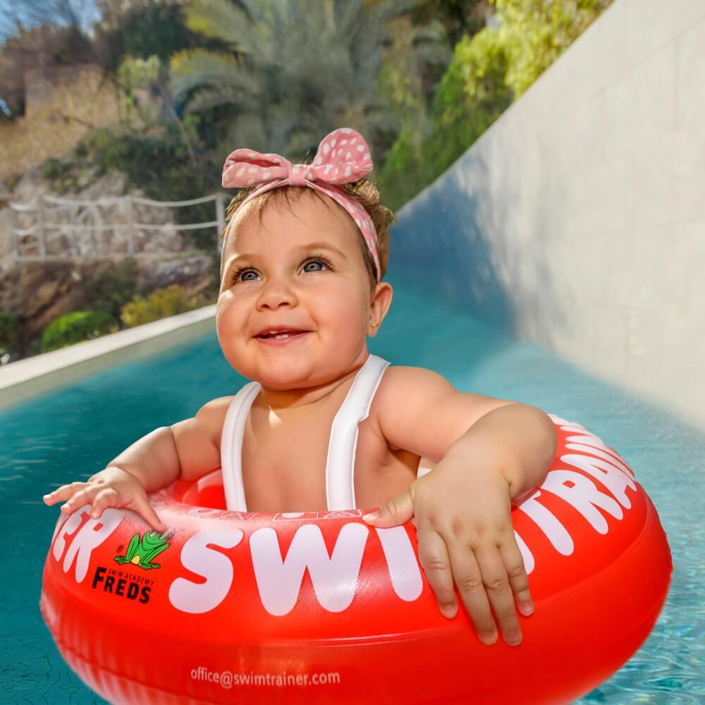 Flotador para bebé de 3 meses – SWIMTRAINER Classic rojo - Imagen 2