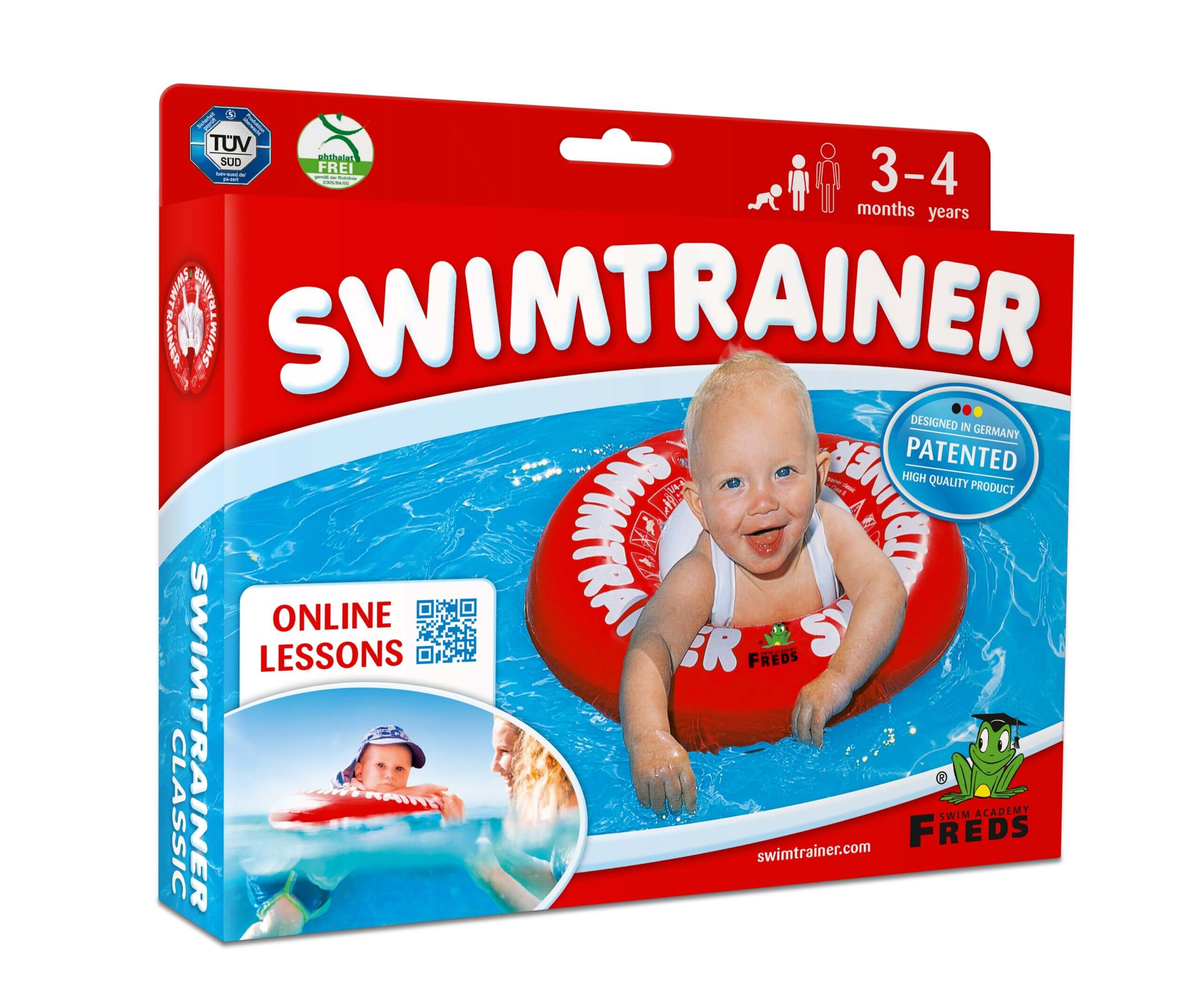 Flotador para bebé de 3 meses – SWIMTRAINER Classic rojo - Imagen 8