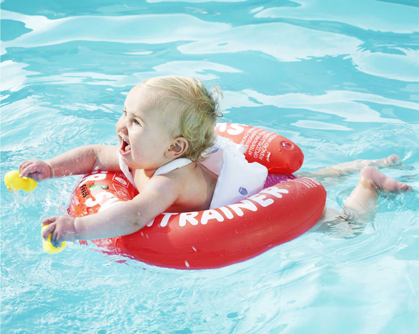 Flotador para bebé de 3 meses – SWIMTRAINER Classic rojo - Imagen 4